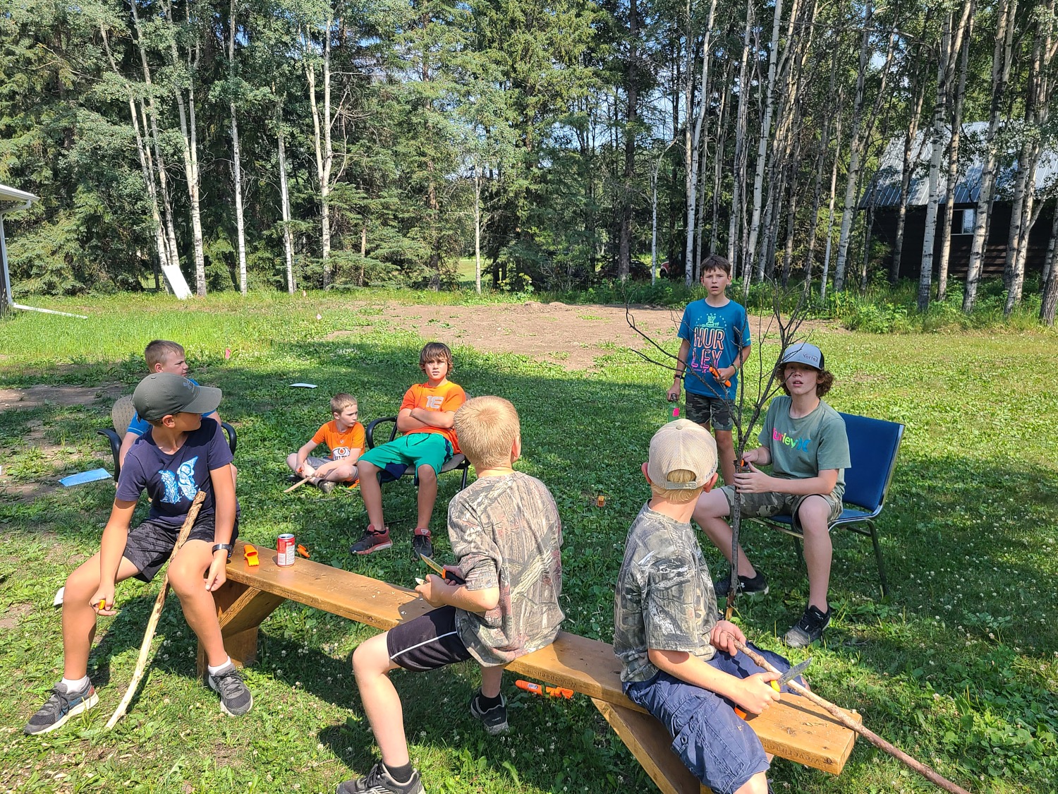 Carving a Walking Stick