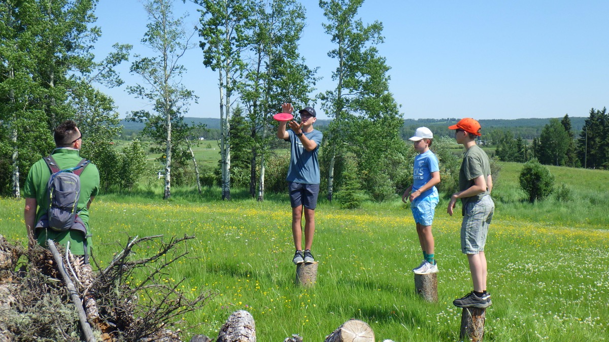 Talk about practicing the balance and hand eye coordination